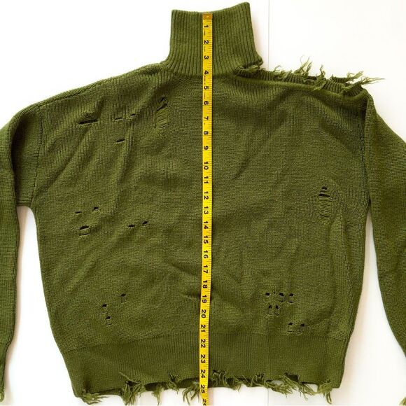 Lovers + Friends Arlington Sweater - Olive Green Size XS $158 RETAIL - Picture 6 of 10